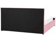 Säng med förvaring ROCHEFORT Sammet Rosa 180 x 200 cm_857452