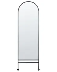 Väggspegel JARNAGES 45 cm 145 cm Metall Svart_900648