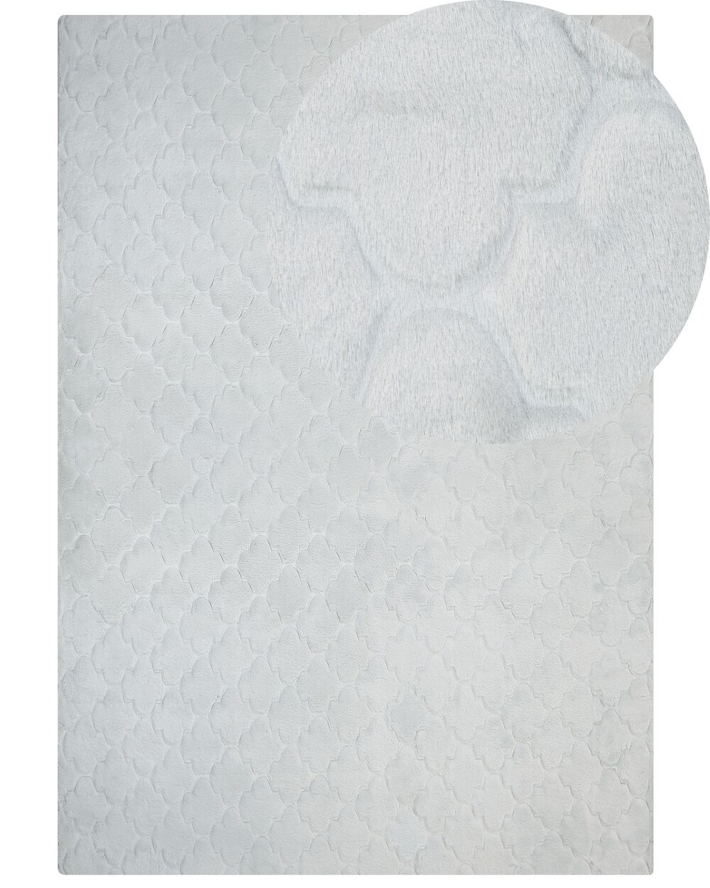 Faux Fur Rug GHARO Light Grey 160 x 230 cm