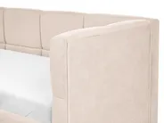 Daybed Fabric JACOU 90 x 200 cm (EU Single) with Storage Right Hand Light Beige_1092726