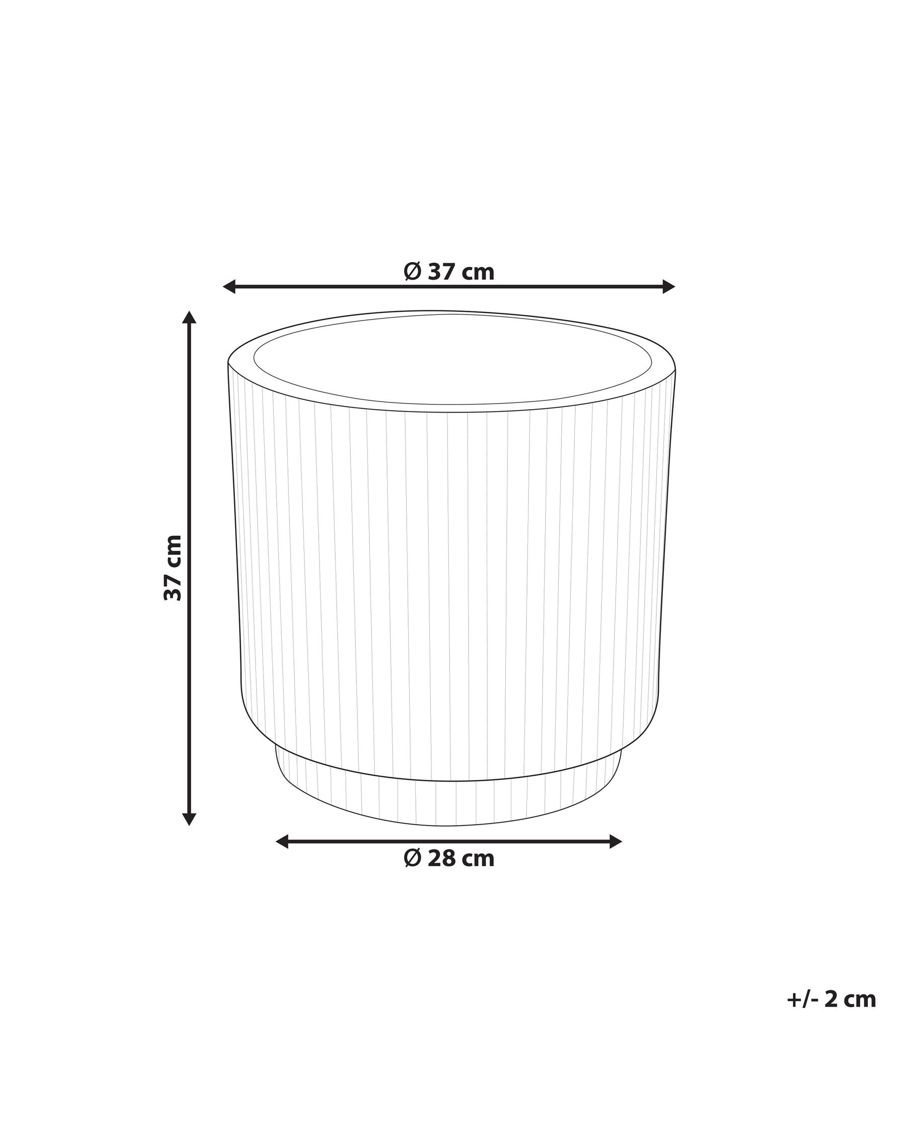 Plant Pot DARIA 37 cm Brown_1018140