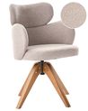 Dining Chair Swivel MARCY Boucle Beige