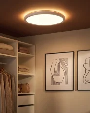 LED-taklampa VELORA med fjärrkontroll med dimmer Vit_1131673