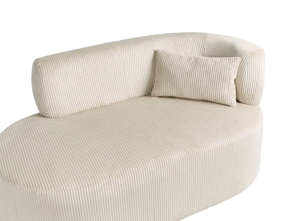 Divaani oikea VANVEY Vakosametti Vaaleanbeige_1065771