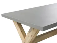 Garden Dining Set with Stools 8 Seater OLBIA Concrete Grey_771475
