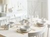 Set of 8 Side Plates NETTLE Stoneware Off-White
