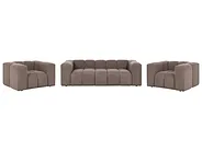 Sofagruppe 5-seters ANTOLA Bouclé Gråbrun_1161695