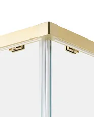 Duschväggar TELA 800 x 800 x 1850 mm Guld_944666