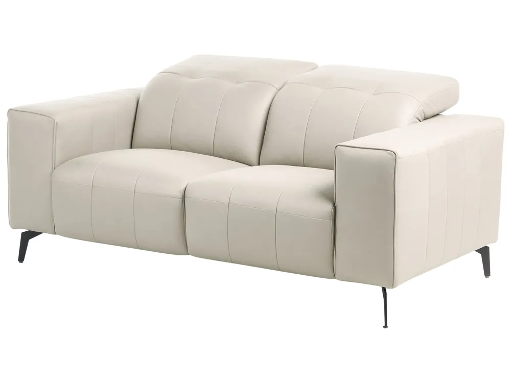 Sofa 2 Seater OMMEL Fabric Light Beige_1035647