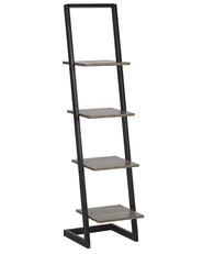 4 Tier Shelving Unit JOPLIN 143 cm Black_790300