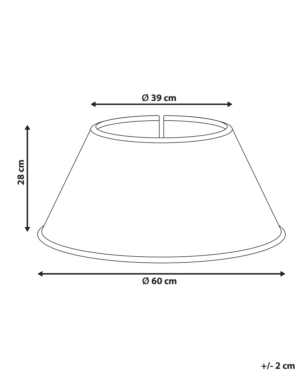 Kuusenjalan suojus GLACE 60 cm Meriheinä Punainen_1011311