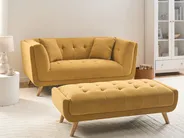 Soffa 2-sits HABO Senapsgul_1077332