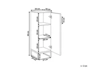 Bathroom Cabinet MISCANTI Bamboo Wood 30 cm Light Brown_1014236