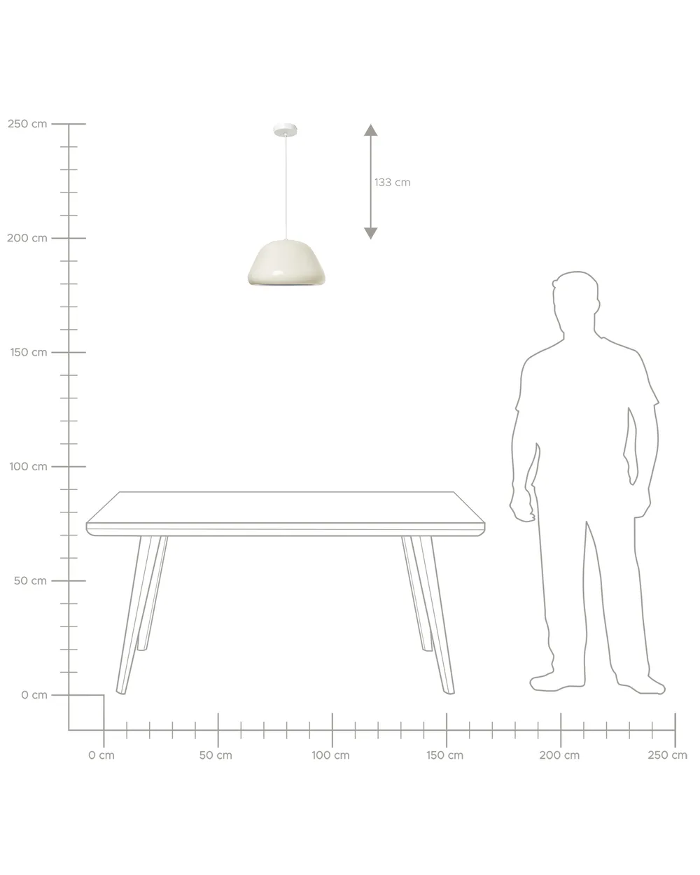 Pendant Lamp JOKU Metal Light Beige_987774
