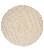 Kids Rug TURTUK  Light Beige ø 120 cm Cotton_1135361