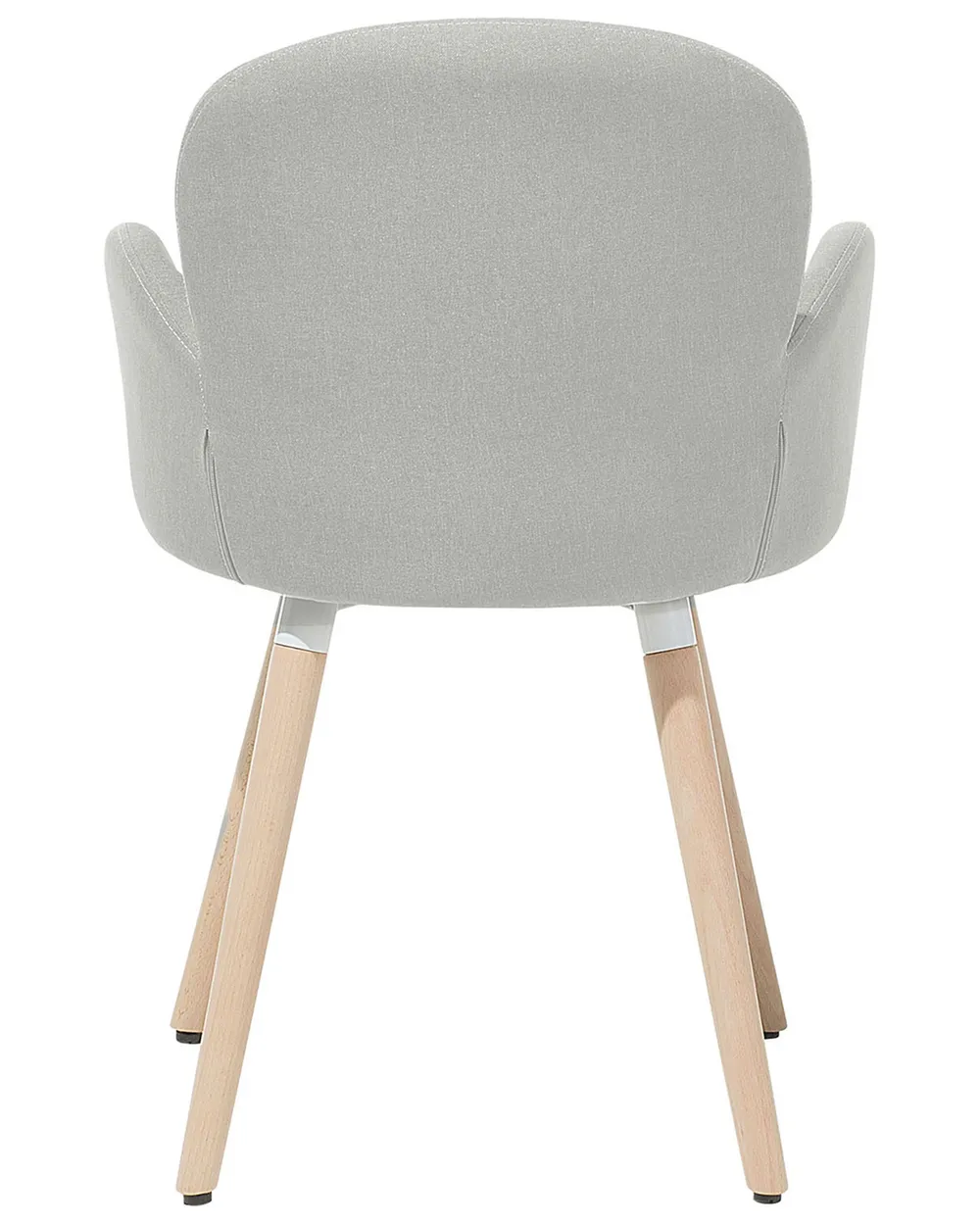 Set of 2 Dining Chairs BROOKVILLE Fabric Light Grey_731284