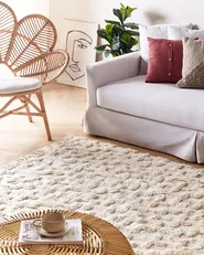 Matta ITANAGAR Beige 140 x 200 cm Bomull_1054851
