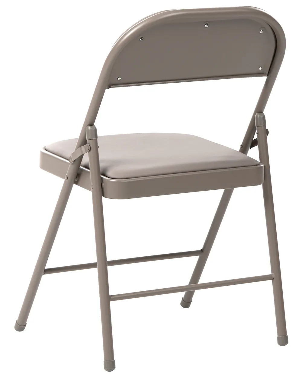 Set of 4 Folding Chairs SHASTA Metal Taupe_1039649