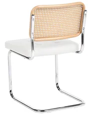 Set of 2 Dining Chairs ETHETE Faux Leather White_1080635