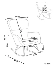 Rocking Chair ANASET Boucle Light Beige_855456