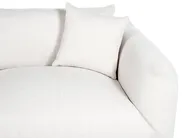 Living Room Set 5 Seater LUVOS Fabric Off-White_972249