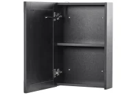 Bathroom Wall Mounted Mirror Cabinet LED CAMERON 40 cm 60 cm Black_905791
