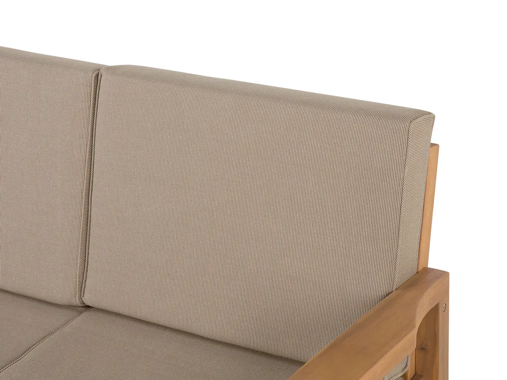 Garden Lounge Set with Table 4 Seater MANILA Certified Acacia Wood Light Brown_803054