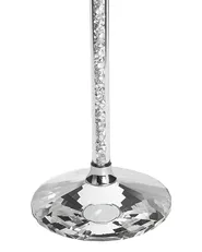 Candle Holder KOFI 23 cm Glass Silver_790914
