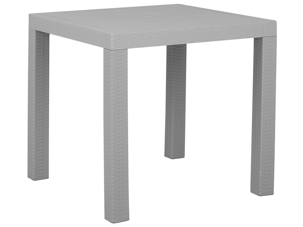 Puutarhapöytä FOSSANO 80 cm 80 cm Vaaleanharmaa
