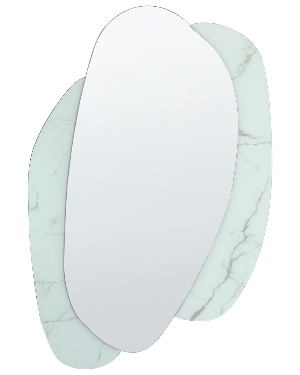 Väggspegel PANNES 80 cm 117 cm Ljusblå