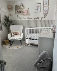 Rocking Chair ANASET Boucle Light Beige_926095