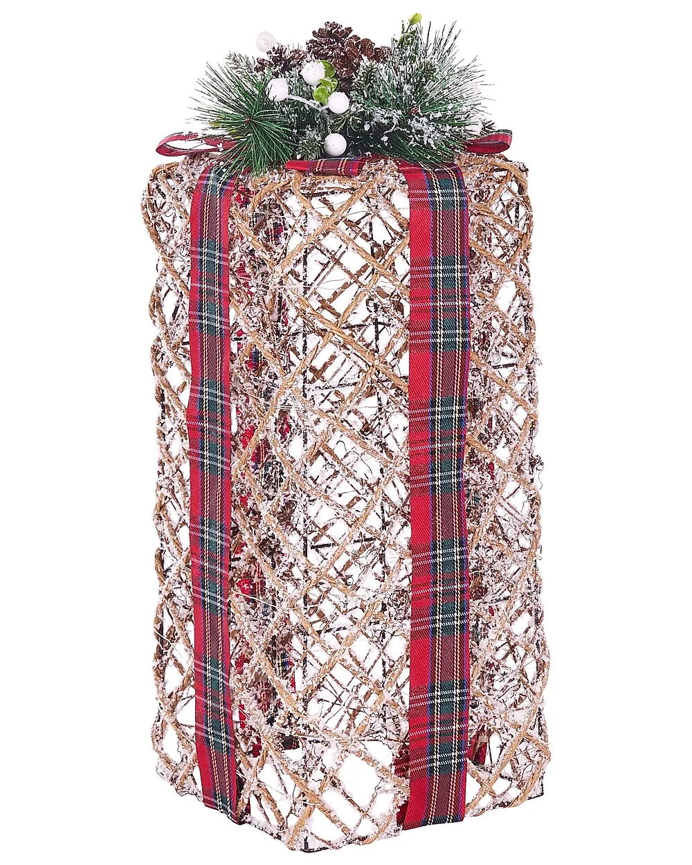 Set med 3 juldekorationer LED KAUSALA 65/55/45 cm Julklappar Brun_1179613