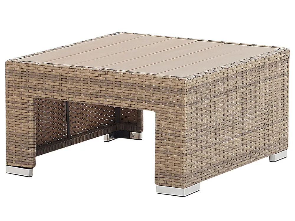 Garden Lounge Set with Table 5 Seater COCCOLIA Modular PE Rattan Beige_810062