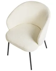 Set of 2 Dining Chairs LUDDEN Boucle Light Beige_1021033