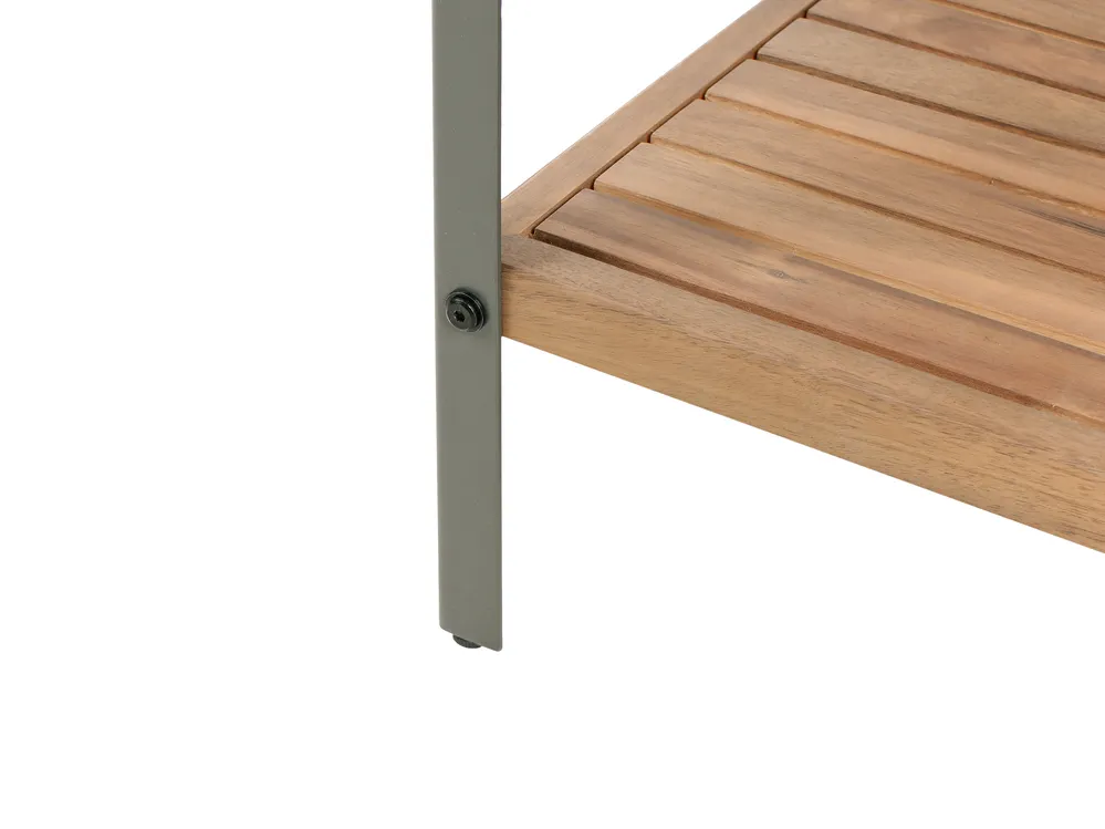 Outdoor Kitchen Island IVREA Brown Certified Acacia Wood_987971