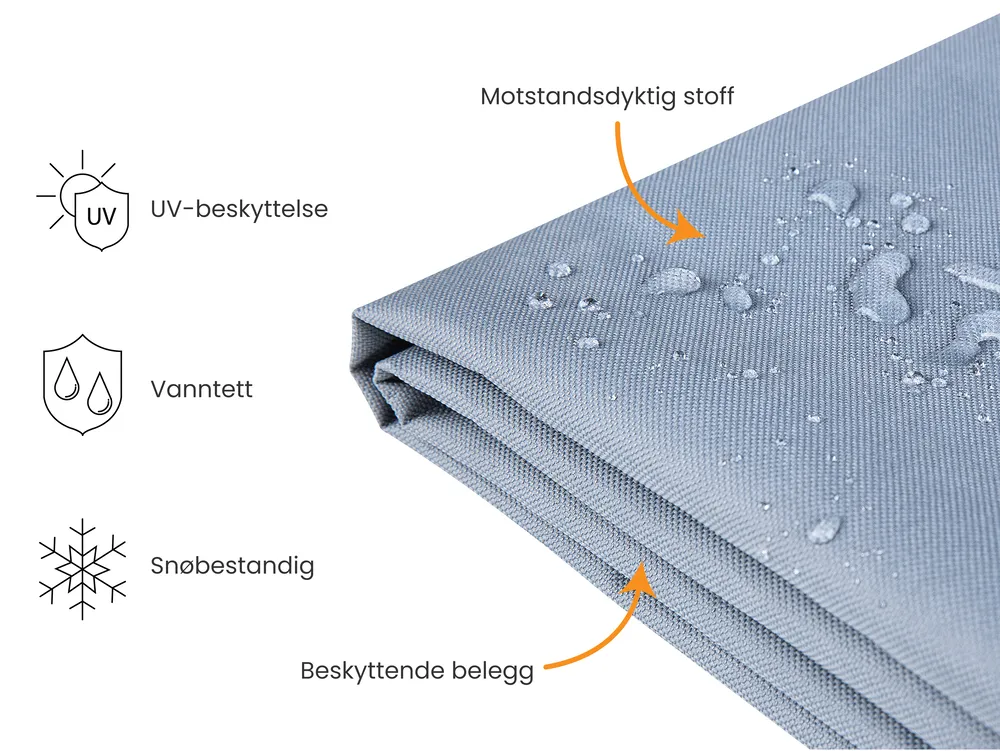 Regntrekk CHUVA 185 cm 105 cm 75 cm Grå_929780