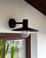 Vägglampa för utomhusbruk BARALIA Svart_976451