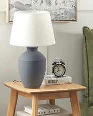 Table Lamp ARCOS Ceramic Grey_878665