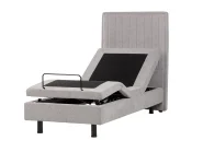 Adjustable Bed Fabric DUKE II 80 x 200 cm (EU Small Single) Light Grey_910573