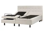 Adjustable Bed Fabric DUKE 160 x 200 cm (EU King Size) Light Beige_973420
