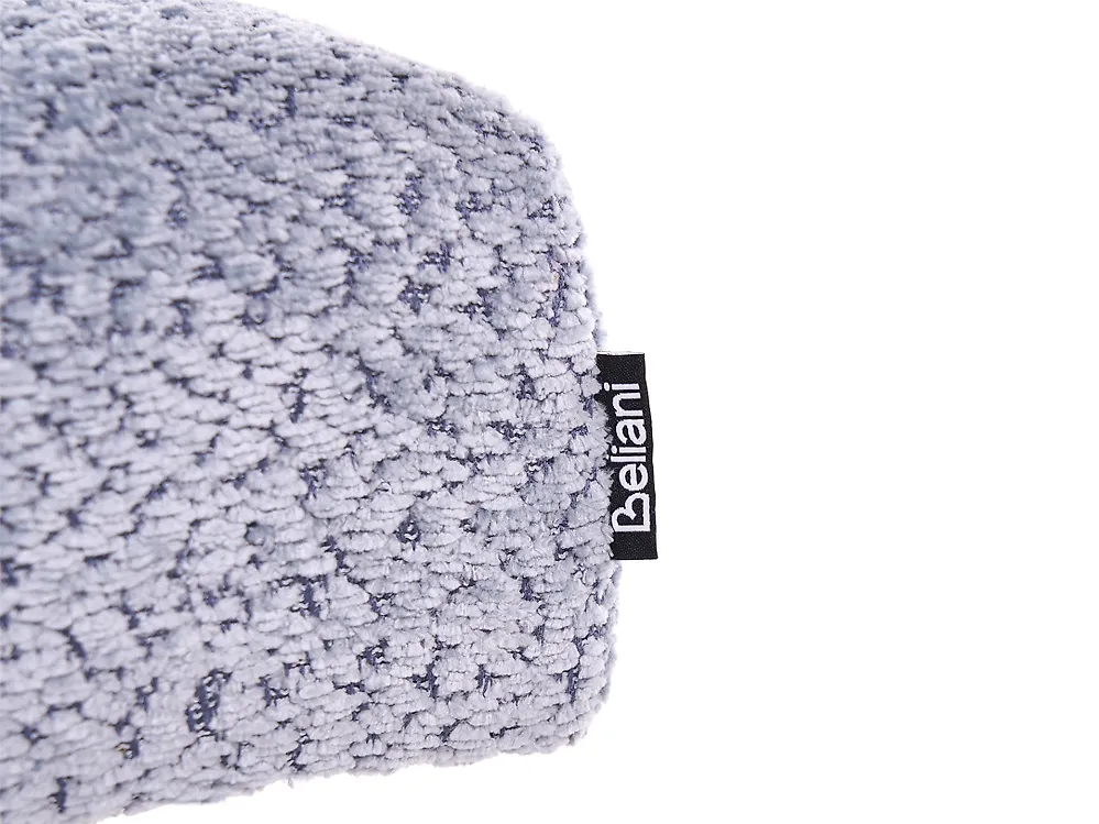 Upholstered Bench TAMRE Chenille Light Blue/ Dark Brown_1183158