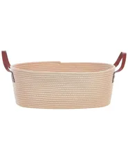 Set of 2 Baskets GISSAR Cotton Light Beige_849643