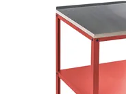 3 Piece Outdoor Kitchen Set with Sink VILAMA Red Metal_1052363