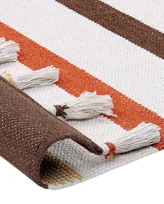 Rug HISARLI Brown 80 x 150 cm Cotton_836821
