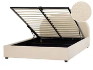 Ottoman Bed VAUCLUSE Boucle Beige 140 x 200 cm (EU Double)_837389