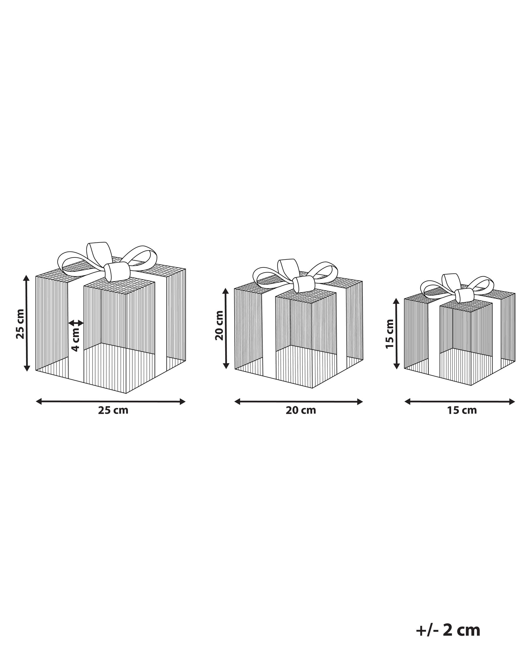 Utomhusdekoration LED ARNES 25/20/15 cm Julklappar Silver_880446