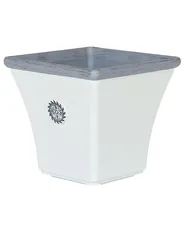 Plant Pot ELATEIA 37 cm White_739711