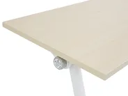 Hopfällbart skrivbord BENDI 160 cm 60 cm med hjul Ljusbrun_922335