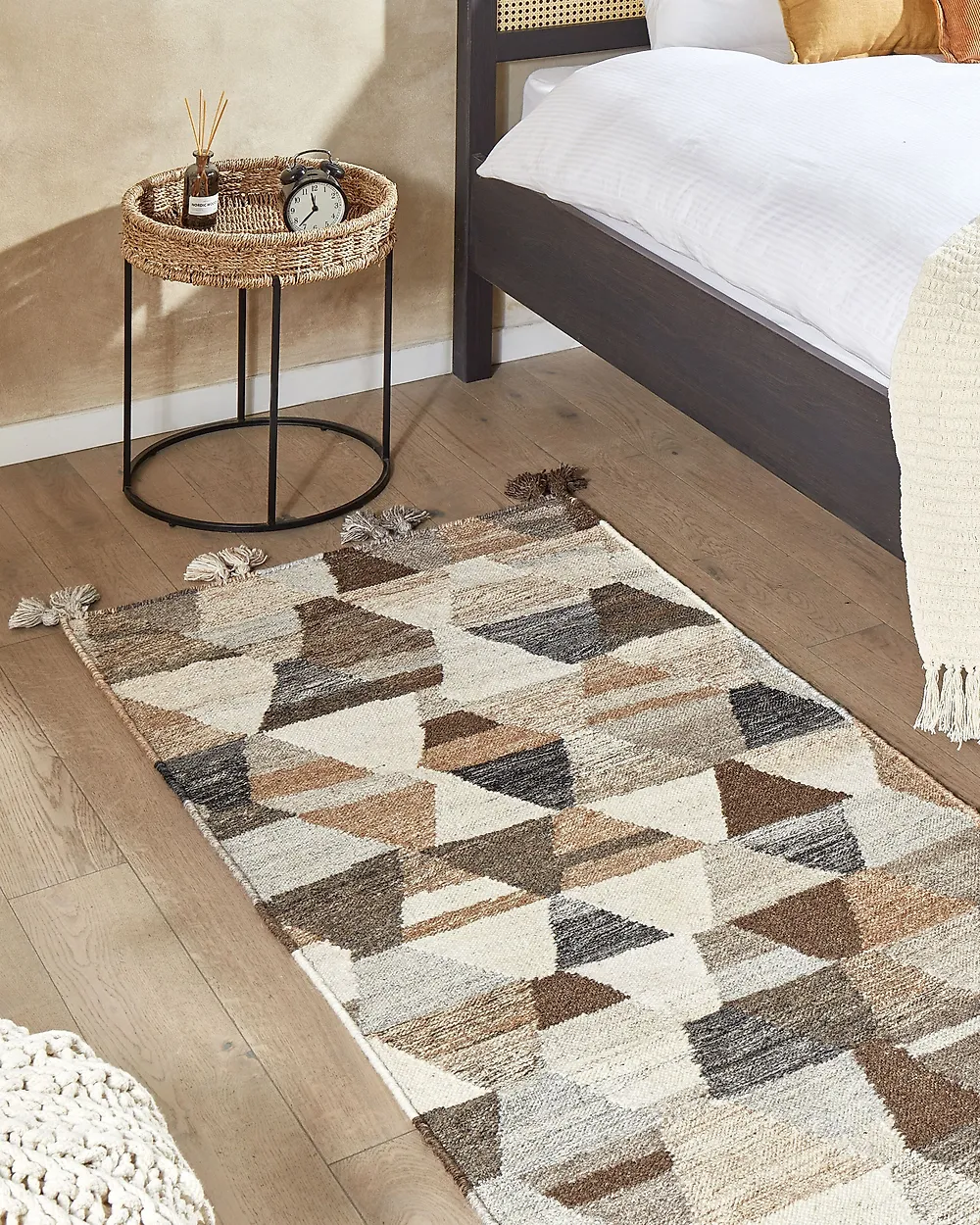 Matta ARGAVAND Beige 80 x 150 cm Kelim Ull_1182793