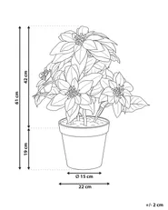 Artificial Plant CHRISTMAS FLOWER 61 cm White_1174964